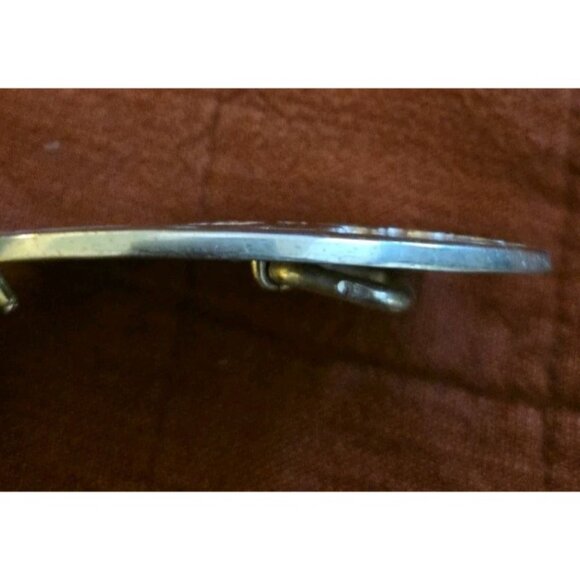 ADM Award Design Medals INC Solid Brass Vintage Belt Buckle Monogram Initial U - Picture 2 of 6